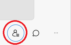 Image of the particpants tab on Webex