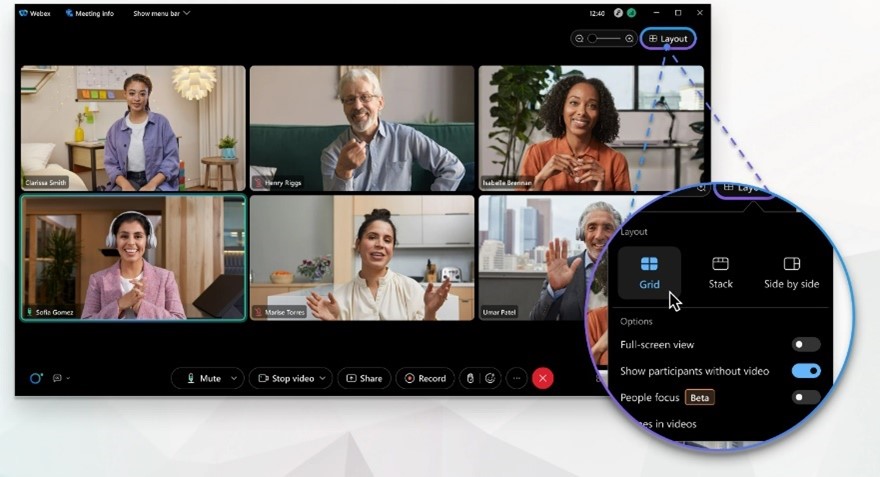 Image of speaker view