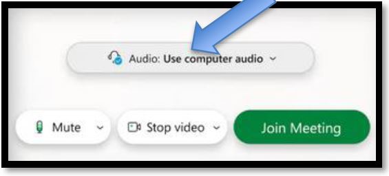 Use computer audio